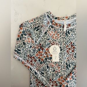 NWT Rylee & Cru Rashguard Girls Top in Flower Field size 10-12